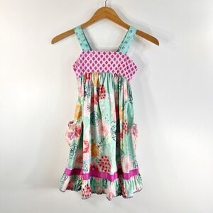 Matilda Jane Dress Size 8 Heads Up Seven Up Dress Floral Easter Spring Summer